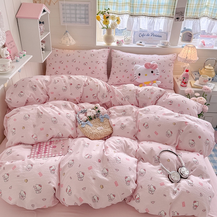 91家纺网 家纺一手货源 找家纺 （总）罗亿家纺 2026年新款泡芙水洗棉双层纱四件套