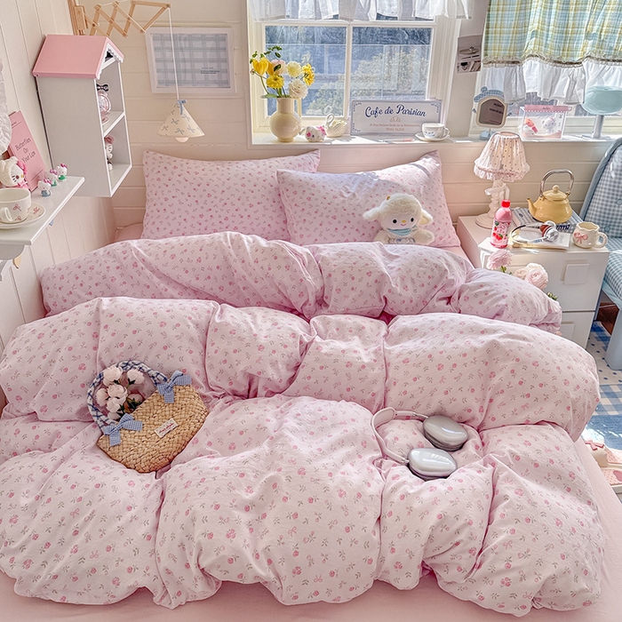 91家纺网 家纺一手货源 找家纺 （总）罗亿家纺 2026年新款泡芙水洗棉双层纱四件套