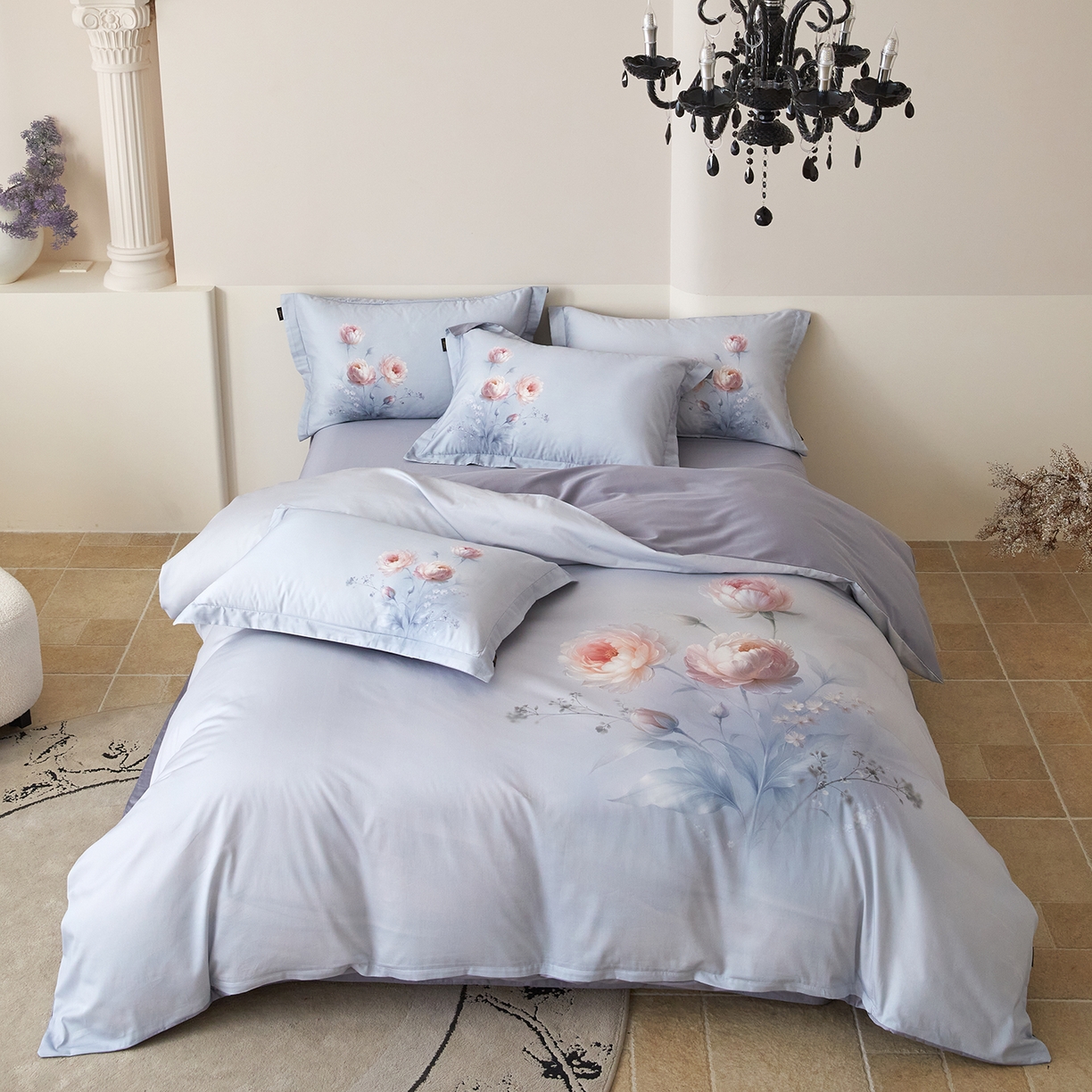 91家纺网 家纺一手货源 找家纺 （总）梧桐树 2026新款60长绒棉平网大版系列四件套