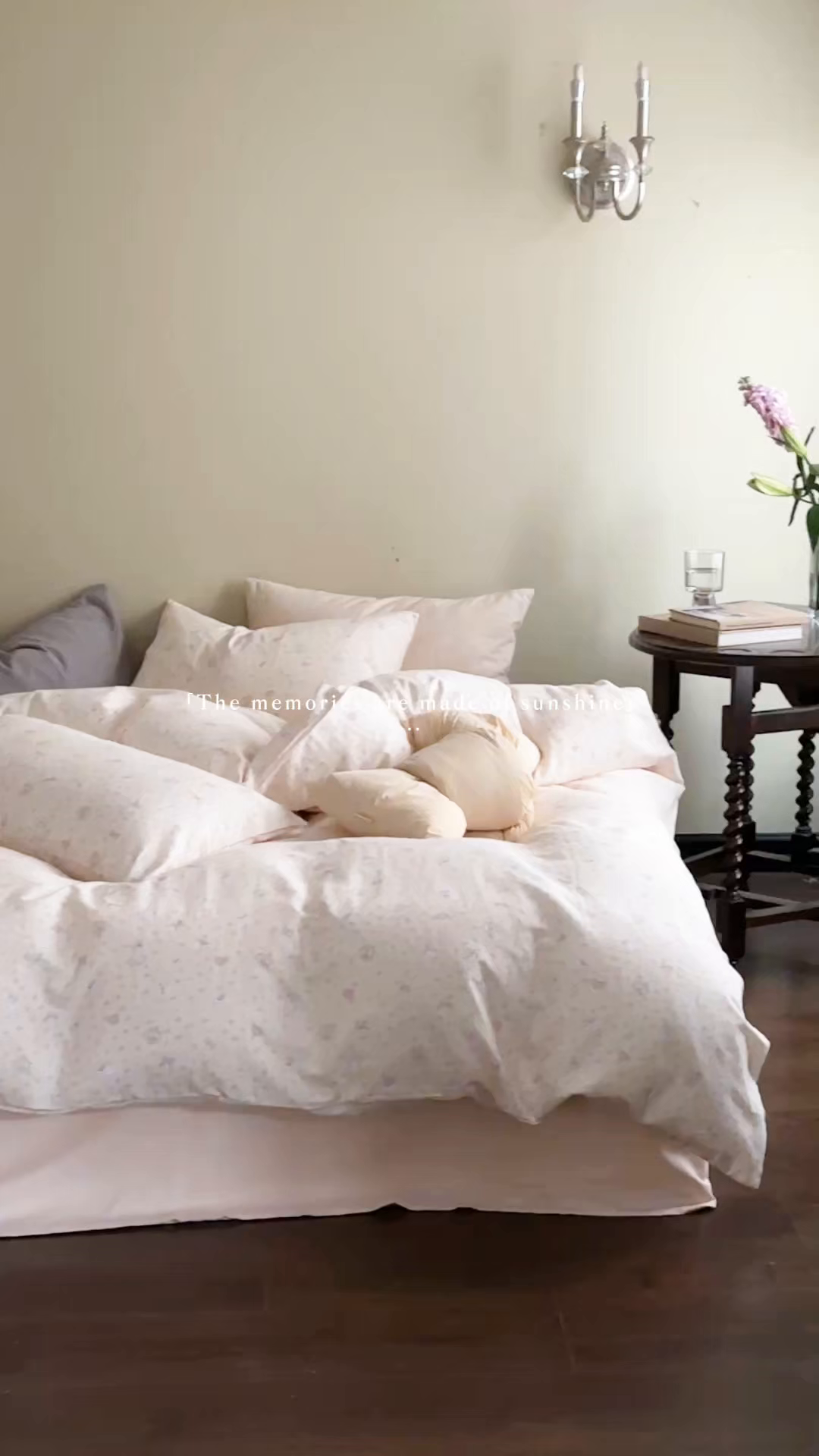 91家纺网 家纺一手货源 找家纺 洋铭区（原狠狠爱） 2026春季新款简约全棉 无边双层纱 四件套系列 比心兔兔