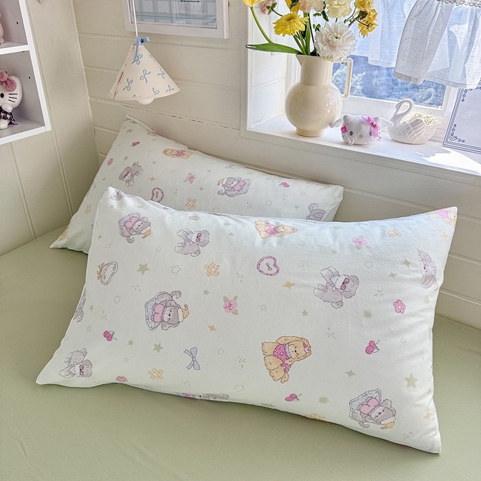 91家纺网 家纺一手货源 找家纺 （总）罗亿家纺 2026年新款泡芙水洗棉双层纱四件套