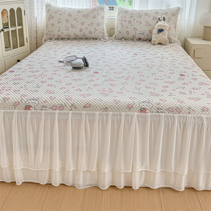 91家纺网 家纺一手货源 找家纺 （总）奥裕家纺 2026新款印花凉感云母凉感冰豆豆席床裙席凉席席子