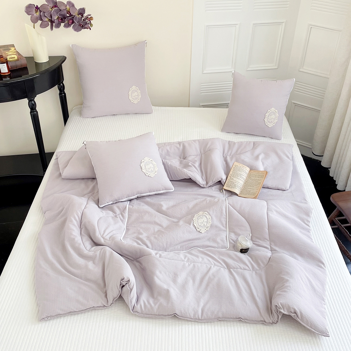 91家纺网 家纺一手货源 找家纺 （总）番茄+ 2026新款法式极简抱枕被