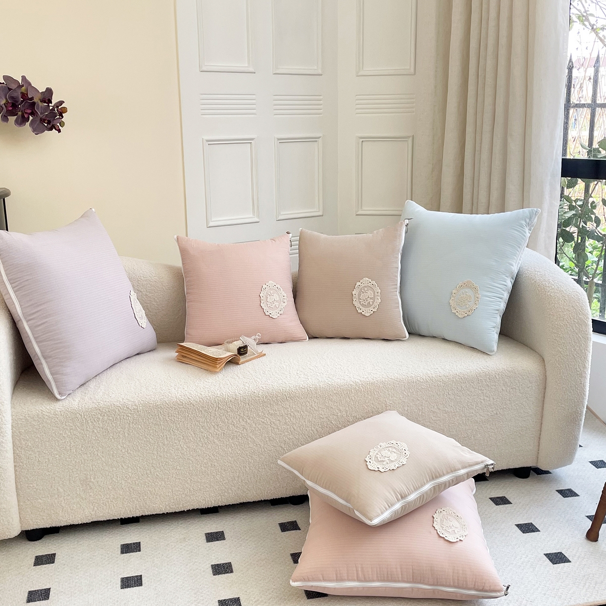 91家纺网 家纺一手货源 找家纺 （总）番茄+ 2026新款法式极简抱枕被