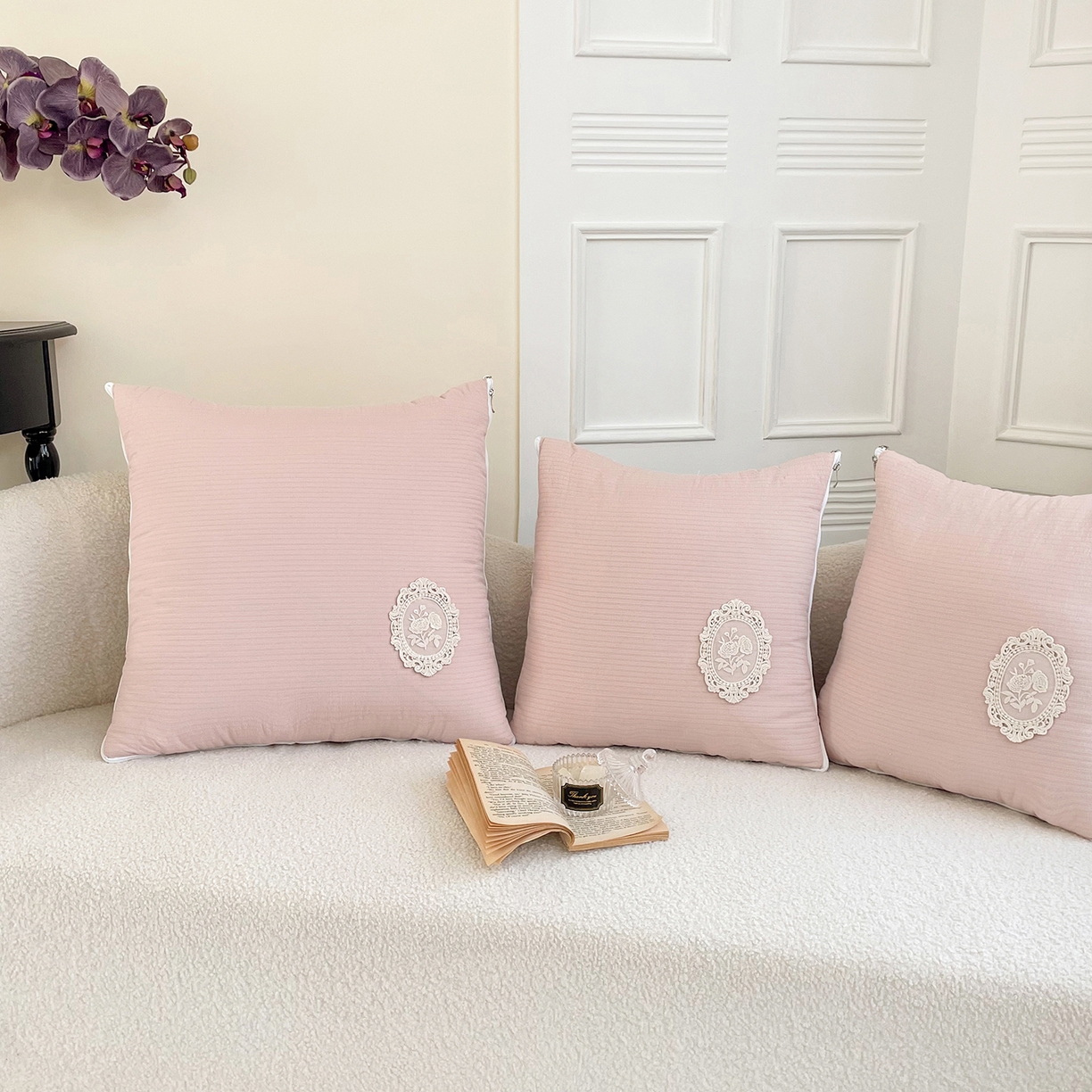 91家纺网 家纺一手货源 找家纺 番茄+ 2026新款法式极简抱枕被 法式极简—蜜桃粉