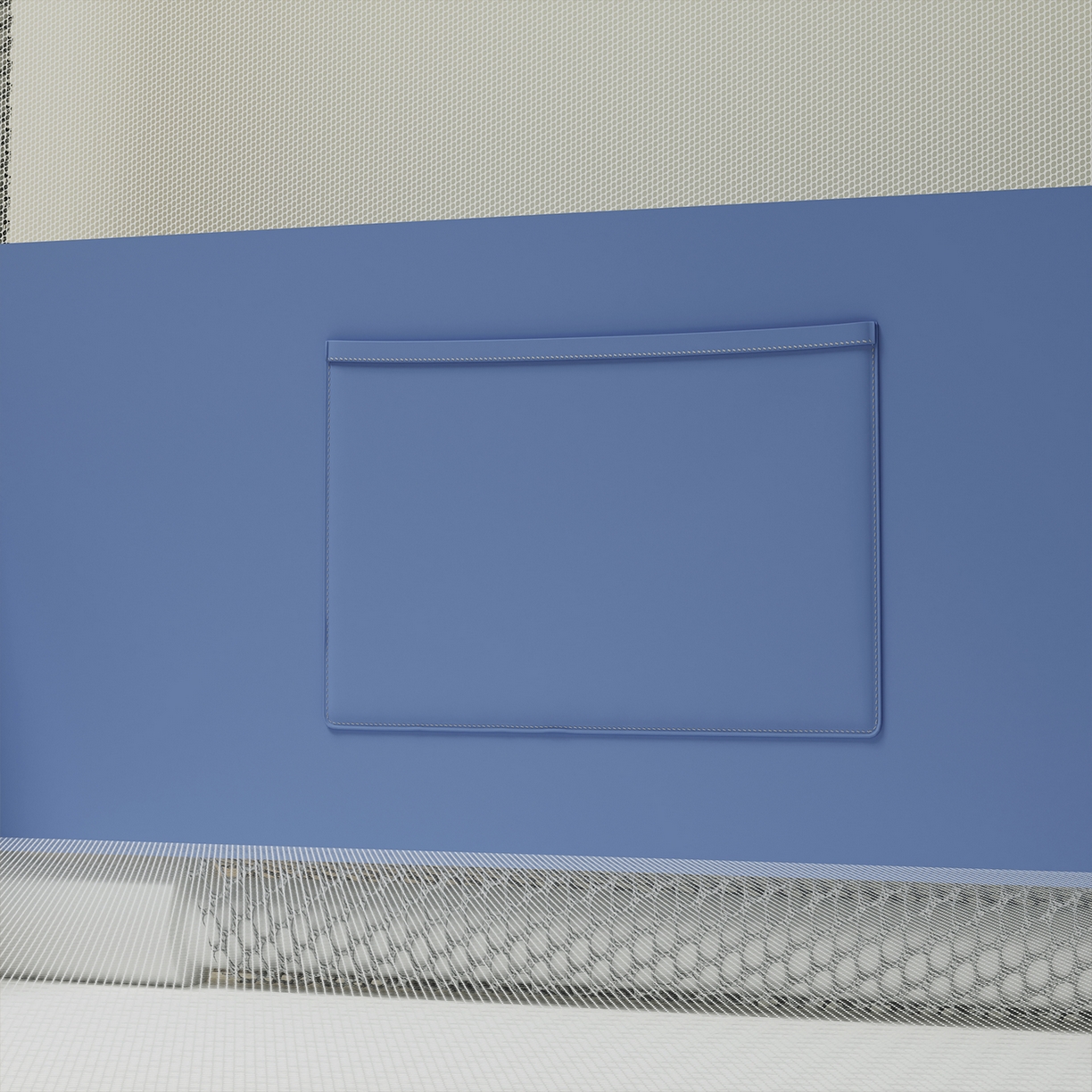 91家纺网 家纺一手货源 找家纺 初心家纺 2026新款外穿杆坐床防摔蚊帐-场景一 蓝-帕恰狗