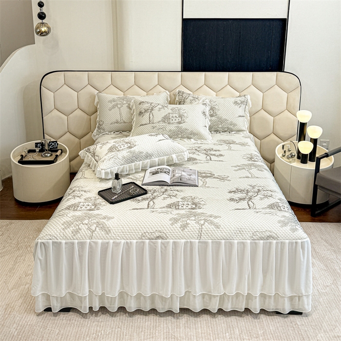 91家纺网 家纺一手货源 找家纺 （总）奥裕家纺 2026新款印花凉感云母凉感冰豆豆席床裙席凉席席子