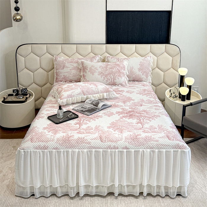 91家纺网 家纺一手货源 找家纺 （总）奥裕家纺 2026新款印花凉感云母凉感冰豆豆席床裙席凉席席子