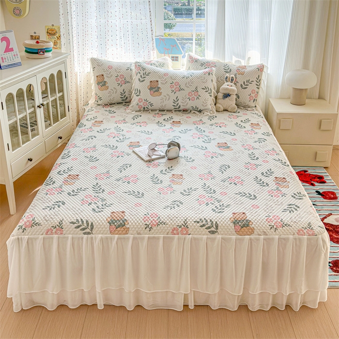 91家纺网 家纺一手货源 找家纺 （总）奥裕家纺 2026新款印花凉感云母凉感冰豆豆席床裙席凉席席子