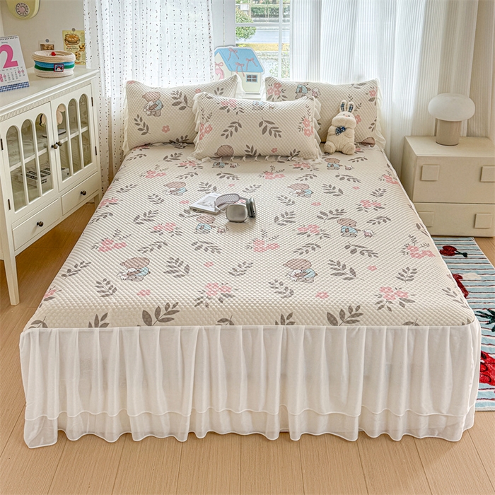 91家纺网 家纺一手货源 找家纺 （总）奥裕家纺 2026新款印花凉感云母凉感冰豆豆席床裙席凉席席子