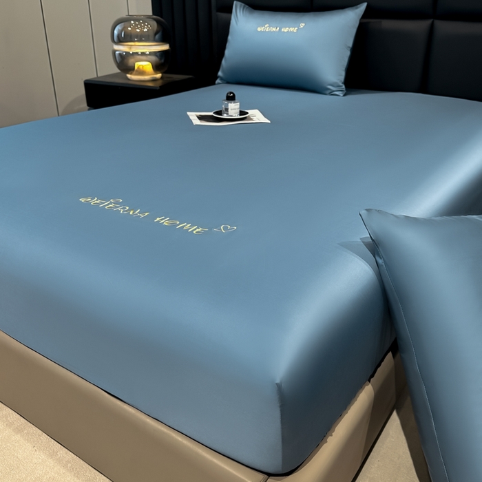 91家纺网 家纺一手货源 找家纺 （总）利欧 2026新款水洗真丝-LI利-单床笠床笠三件套