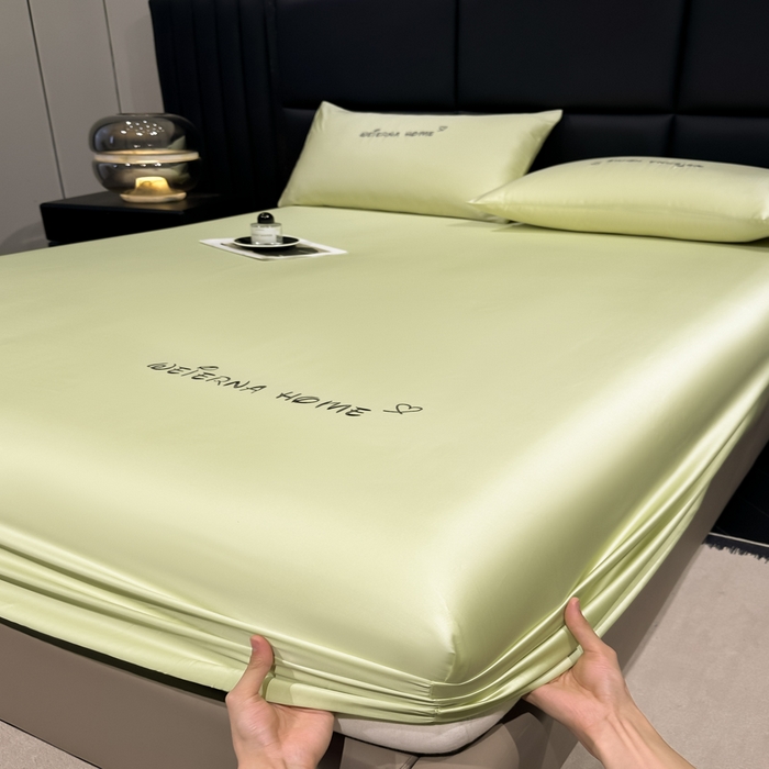利欧 2026新款水洗真丝-LI利-单床笠床笠三件套 利-青草绿