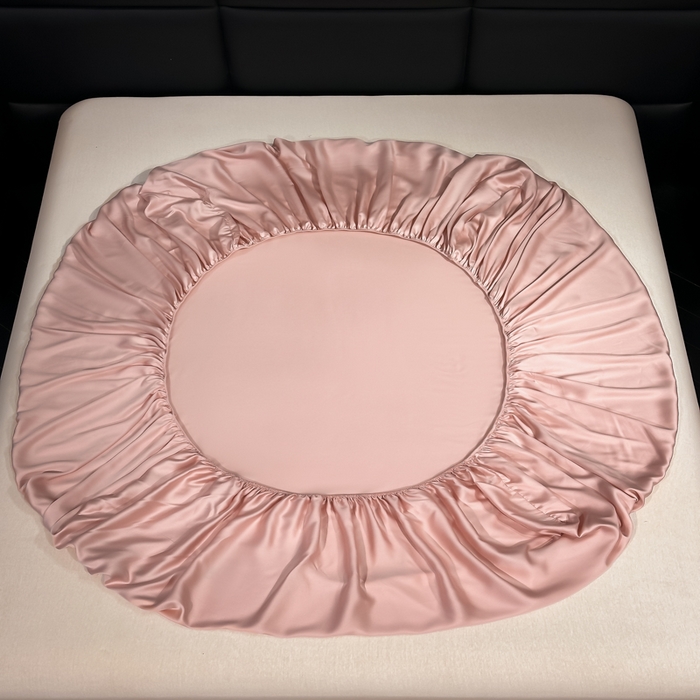 91家纺网 家纺一手货源 找家纺 利欧 2026新款水洗真丝-LI利-单床笠床笠三件套 利-豆沙红