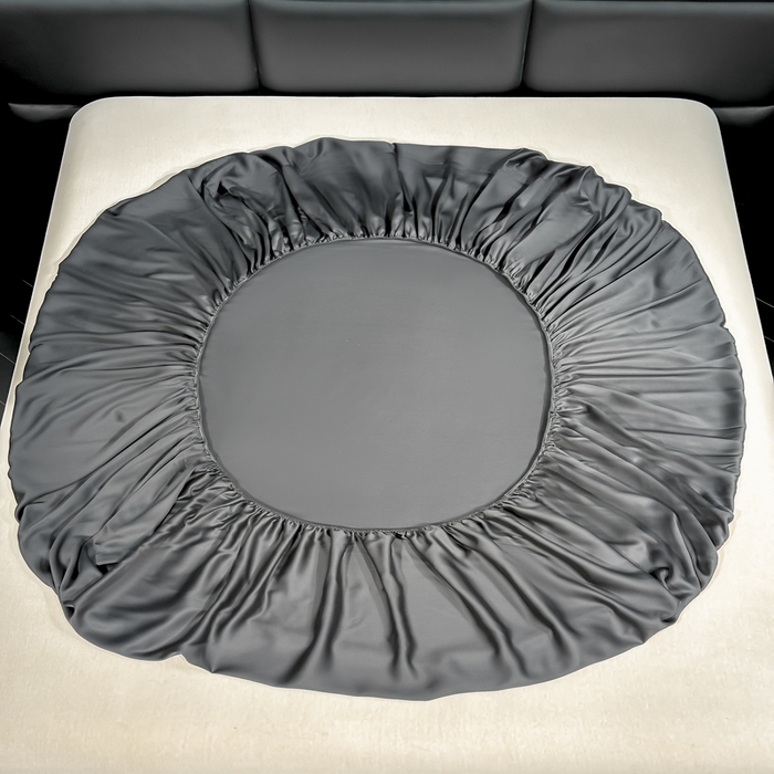 91家纺网 家纺一手货源 找家纺 利欧 2026新款水洗真丝-LI利-单床笠床笠三件套 利-高级灰