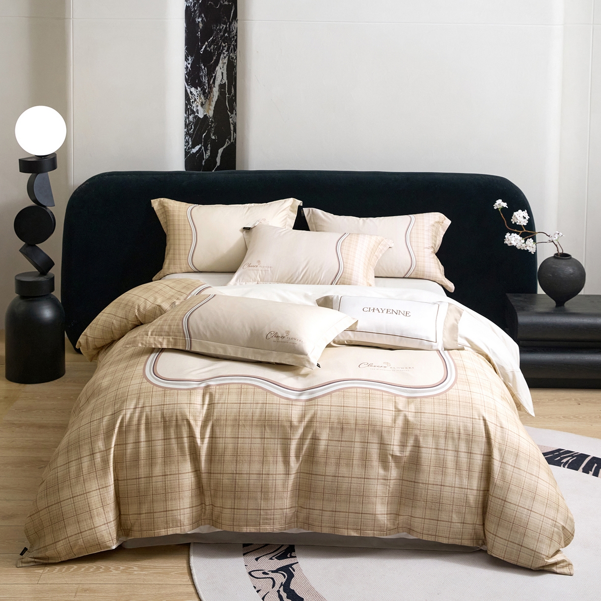 91家纺网 家纺一手货源 找家纺 （总）梧桐树 2026新款60长绒棉平网大版系列四件套