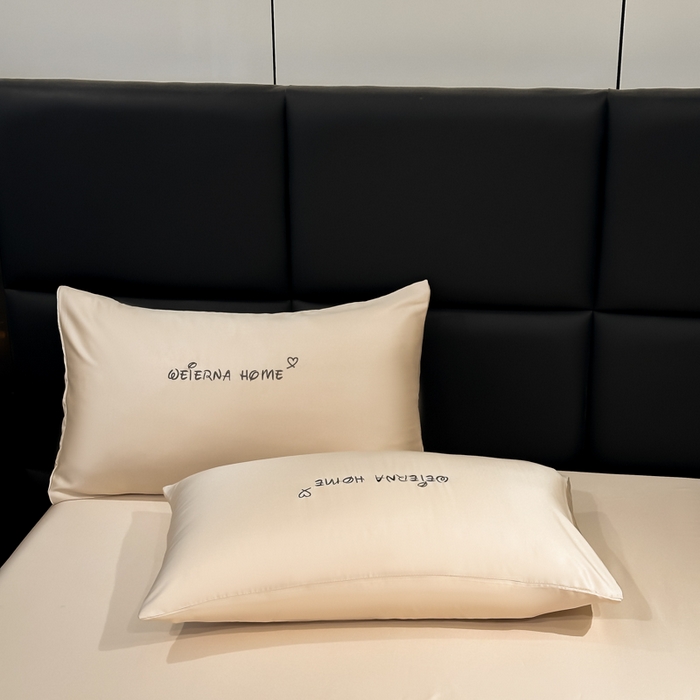 91家纺网 家纺一手货源 找家纺 利欧 2026新款水洗真丝-LI利-单床笠床笠三件套 利-香槟金