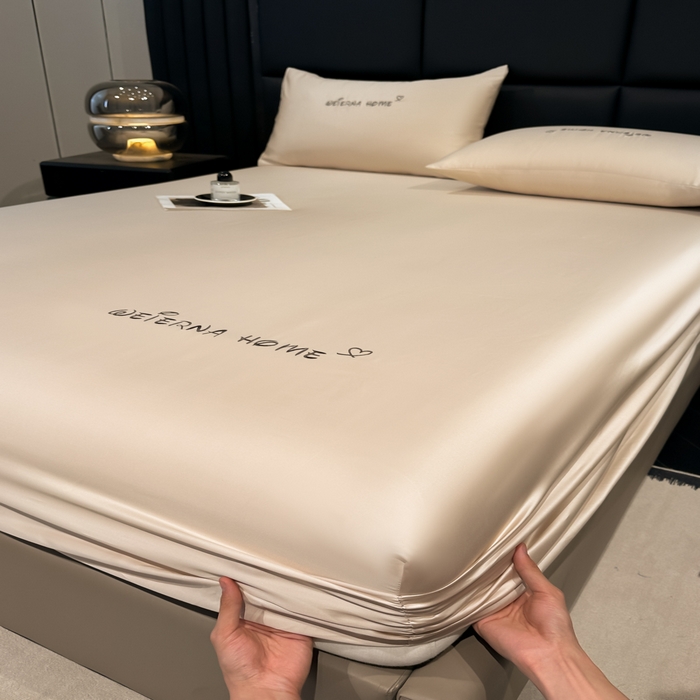 利欧 2026新款水洗真丝-LI利-单床笠床笠三件套 利-香槟金