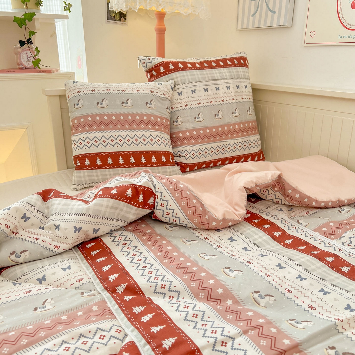 91家纺网 家纺一手货源 找家纺 （总）番茄+ 2026新款全棉纯棉13070小清新卡通全棉系列抱枕被