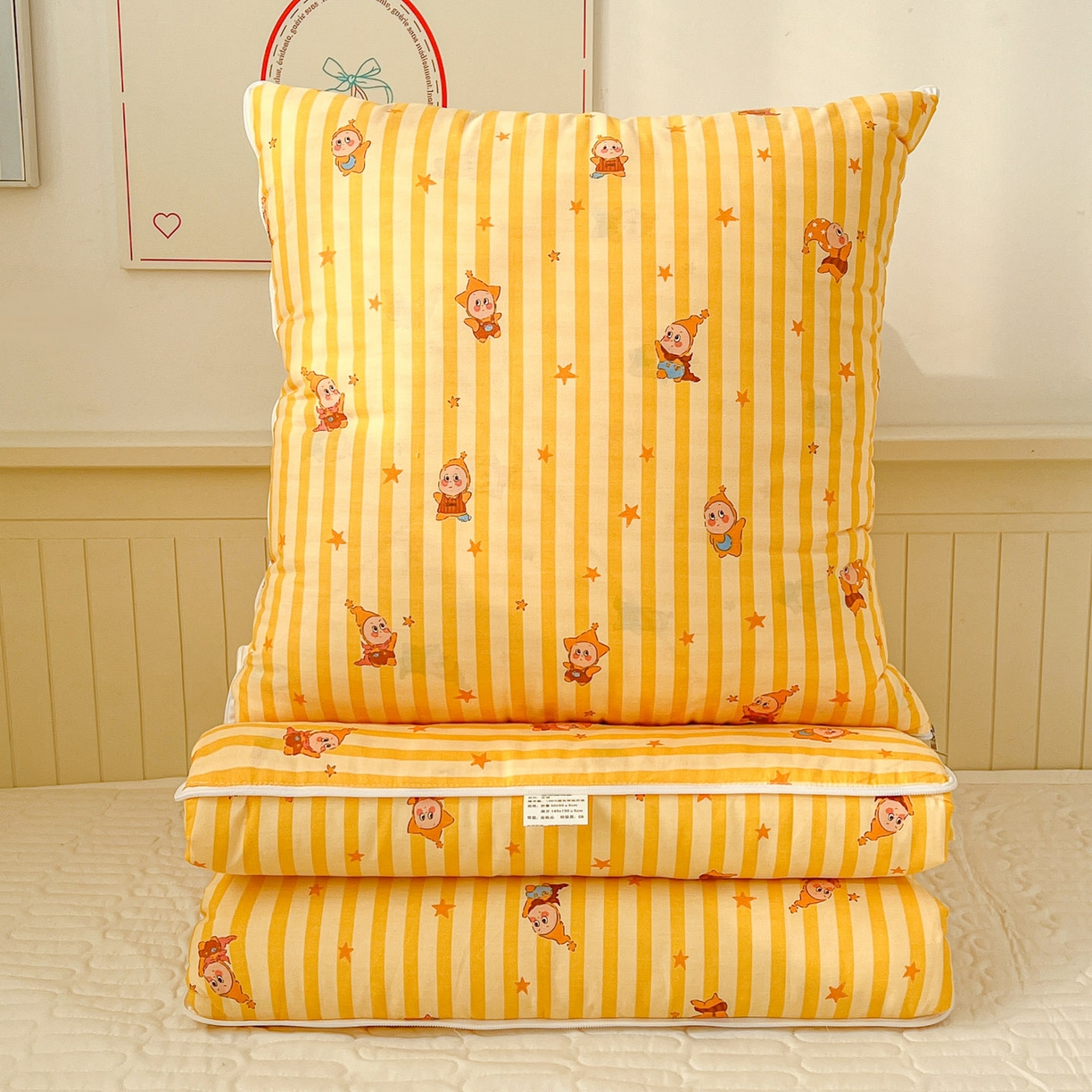 91家纺网 家纺一手货源 找家纺 （总）番茄+ 2026新款全棉纯棉13070小清新卡通全棉系列抱枕被