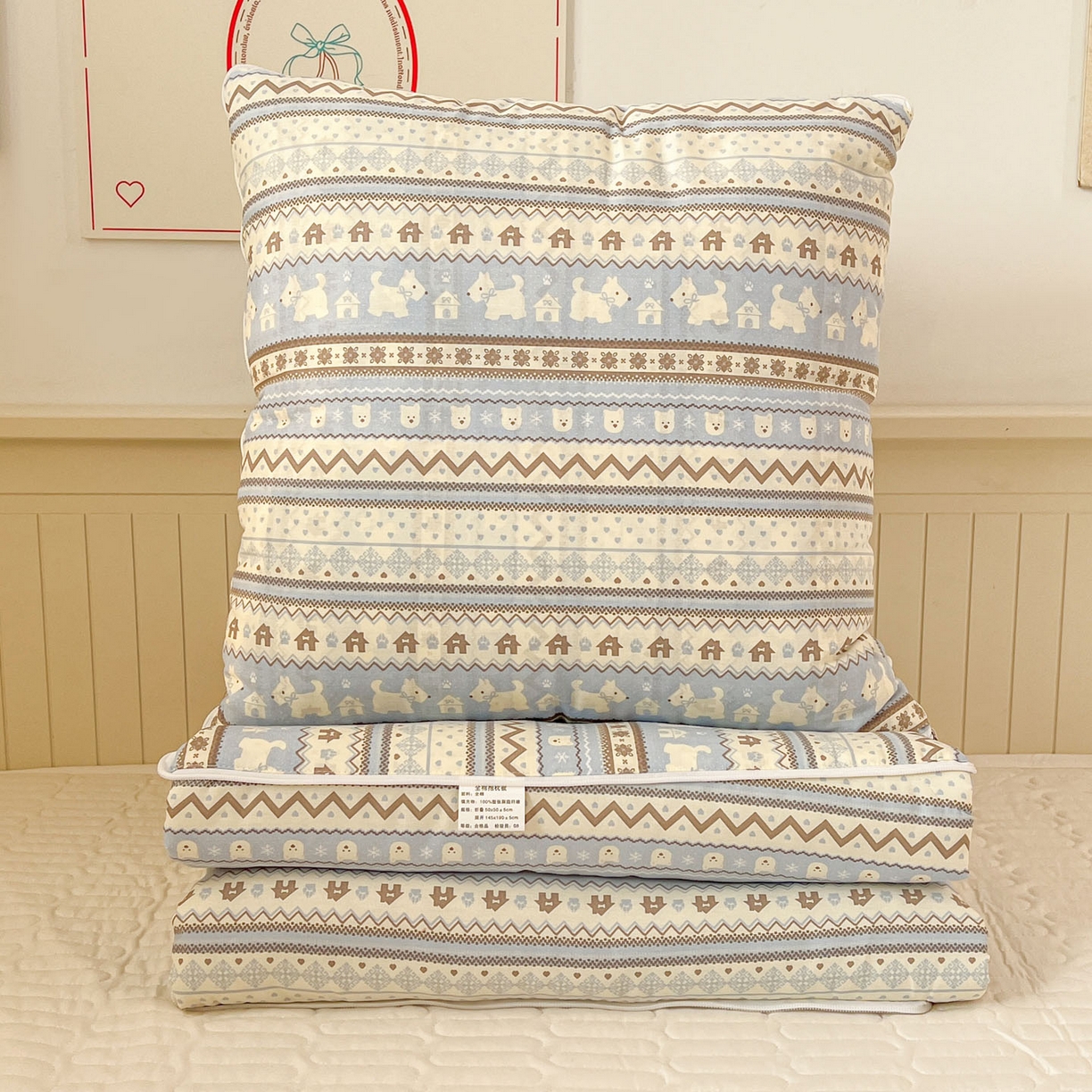 91家纺网 家纺一手货源 找家纺 （总）番茄+ 2026新款全棉纯棉13070小清新卡通全棉系列抱枕被