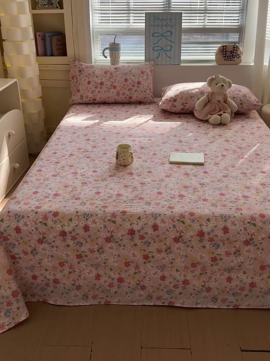 91家纺网 家纺一手货源 找家纺 仟人梦 2026新款云感双层纱印花单床单床单单件 云之瑶