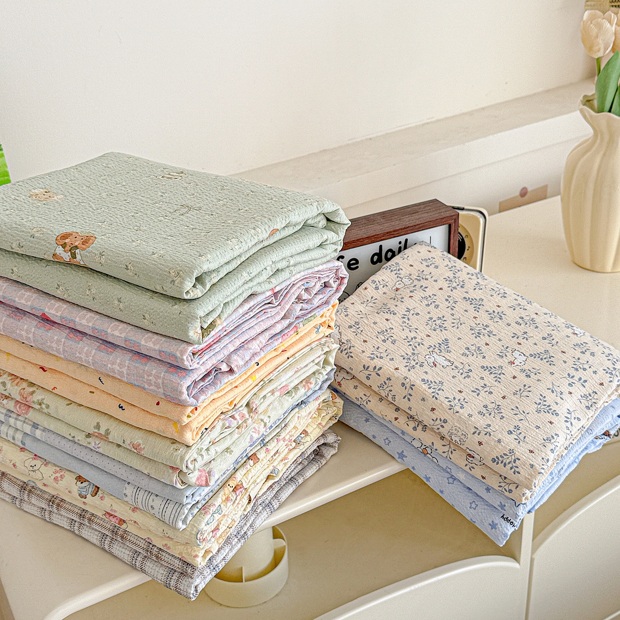 91家纺网 家纺一手货源 找家纺 仟人梦 2026新款云感双层纱印花单床单床单单件 组合图（仅供展示不可下单）