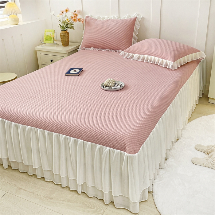 91家纺网 家纺一手货源 找家纺 （总）奥裕家纺 2026新款凉感云母凉感冰豆豆席床裙席凉席席子