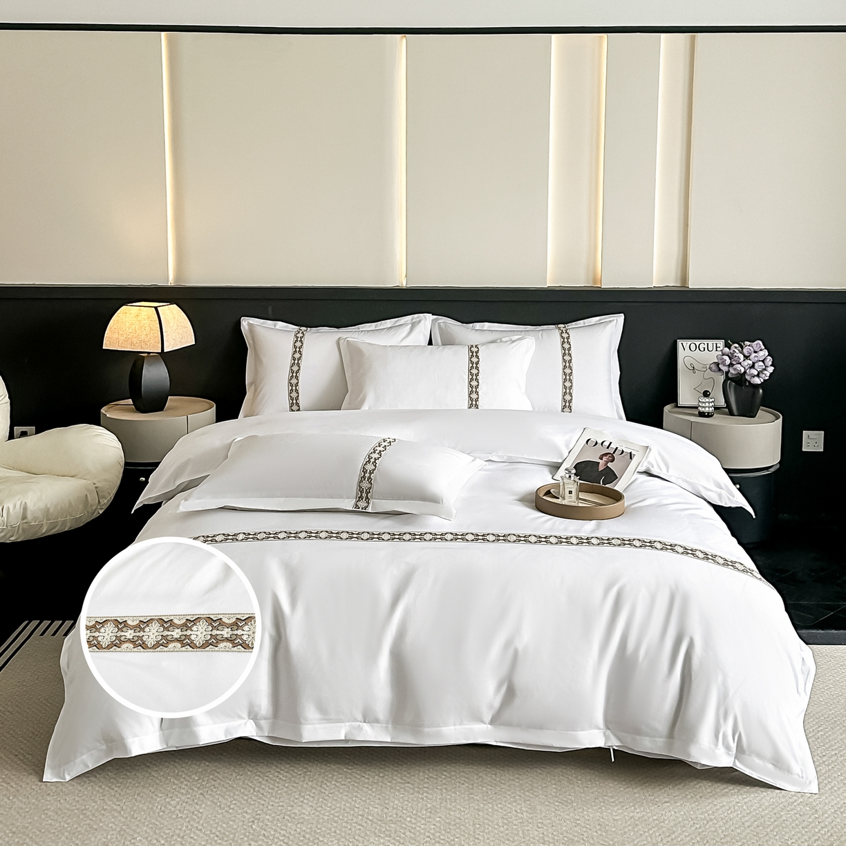 （总）梦庭帛美 2026新款酒店布草宾馆亲肤四件套