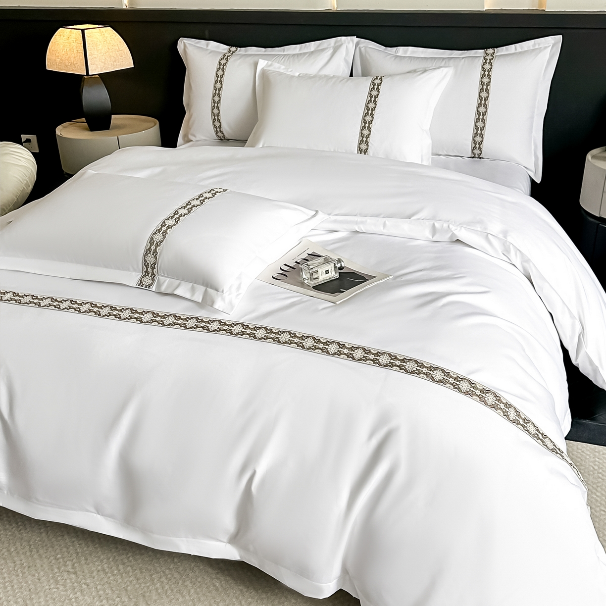 91家纺网 家纺一手货源 找家纺 （总）梦庭帛美 2026新款酒店布草宾馆亲肤四件套