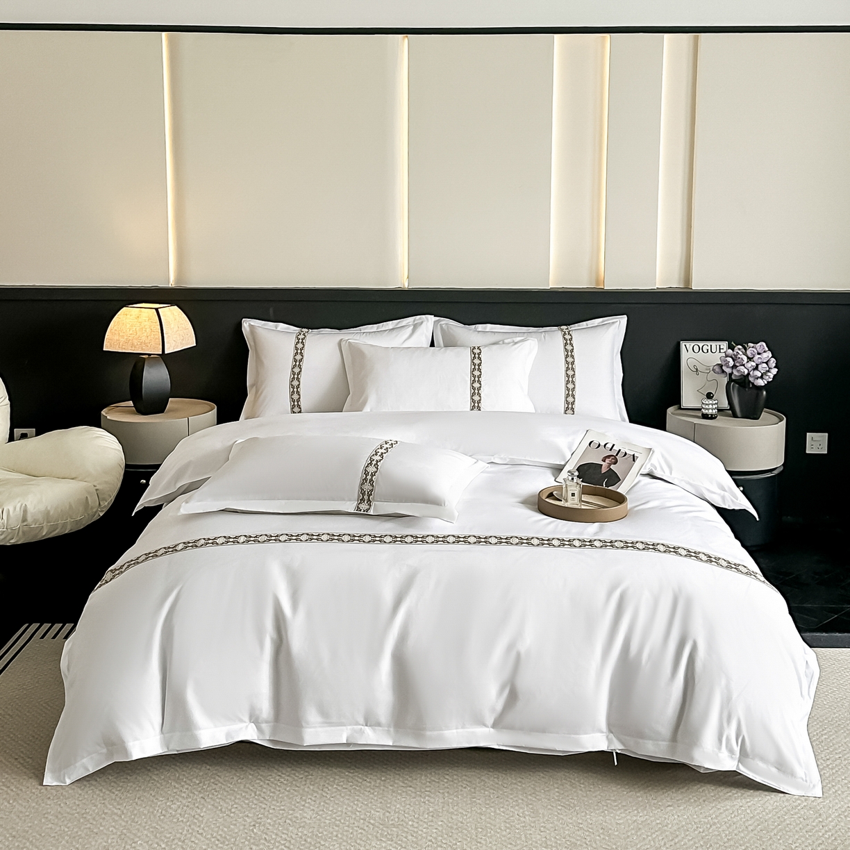 91家纺网 家纺一手货源 找家纺 （总）梦庭帛美 2026新款酒店布草宾馆亲肤四件套