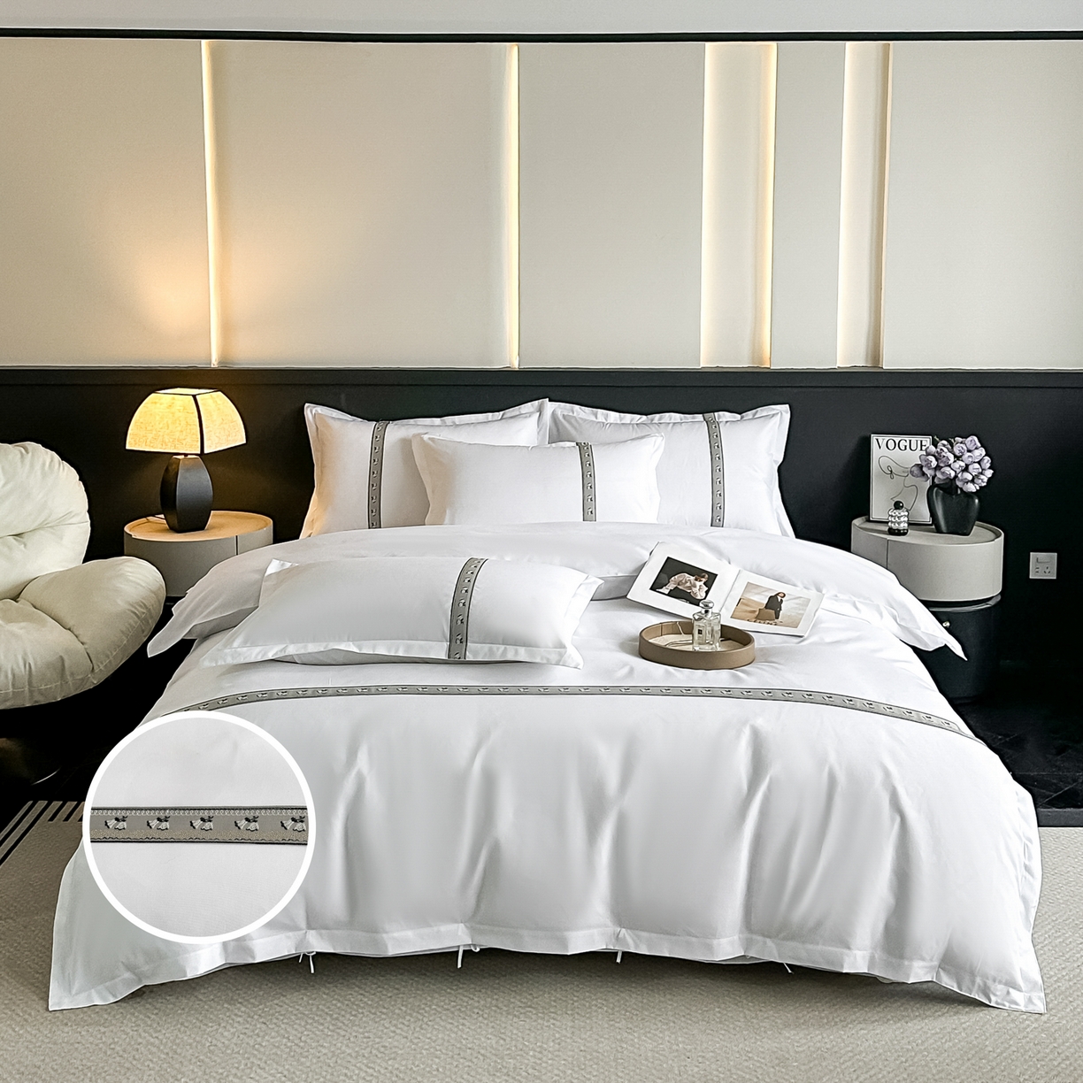 91家纺网 家纺一手货源 找家纺 （总）梦庭帛美 2026新款酒店布草宾馆亲肤四件套