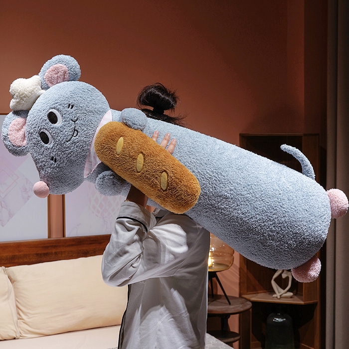 91家纺网 家纺一手货源 找家纺 （总）仟亿莱 2026新款鼠大厨趣味长条抱枕