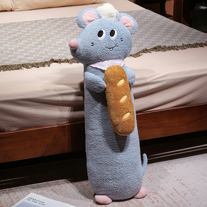 91家纺网 家纺一手货源 找家纺 （总）仟亿莱 2026新款鼠大厨趣味长条抱枕