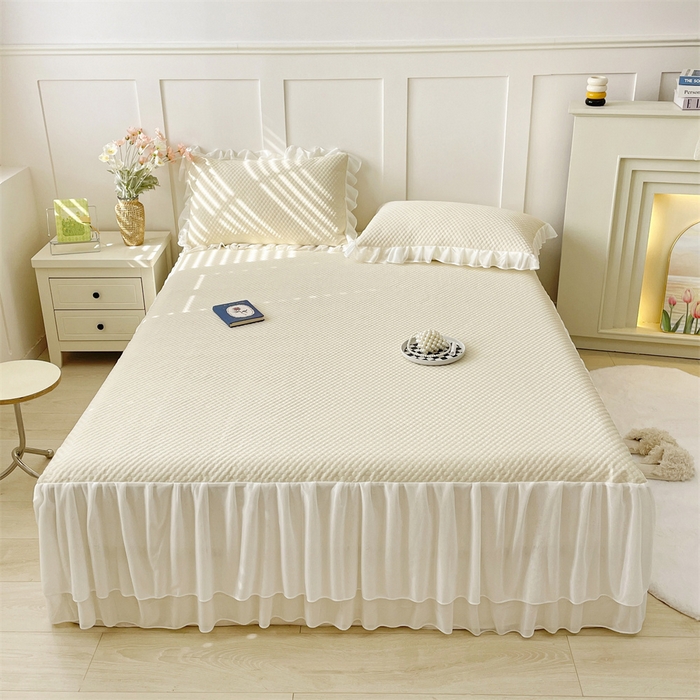 91家纺网 家纺一手货源 找家纺 （总）奥裕家纺 2026新款凉感云母凉感冰豆豆席床裙席凉席席子