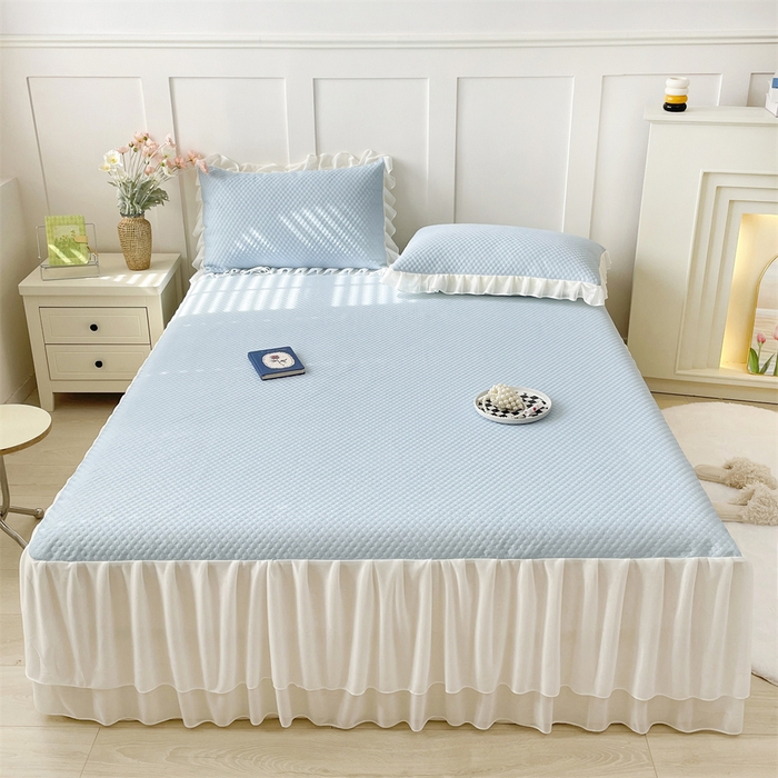 91家纺网 家纺一手货源 找家纺 （总）奥裕家纺 2026新款凉感云母凉感冰豆豆席床裙席凉席席子