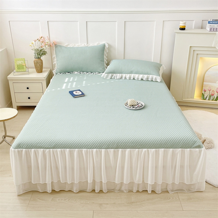 91家纺网 家纺一手货源 找家纺 （总）奥裕家纺 2026新款凉感云母凉感冰豆豆席床裙席凉席席子