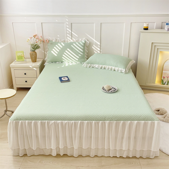 91家纺网 家纺一手货源 找家纺 （总）奥裕家纺 2026新款凉感云母凉感冰豆豆席床裙席凉席席子