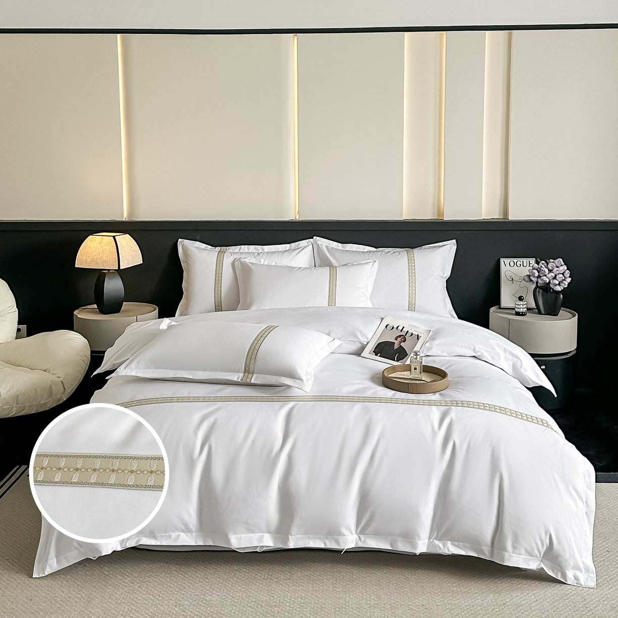 91家纺网 家纺一手货源 找家纺 （总）梦庭帛美 2026新款酒店布草宾馆亲肤四件套