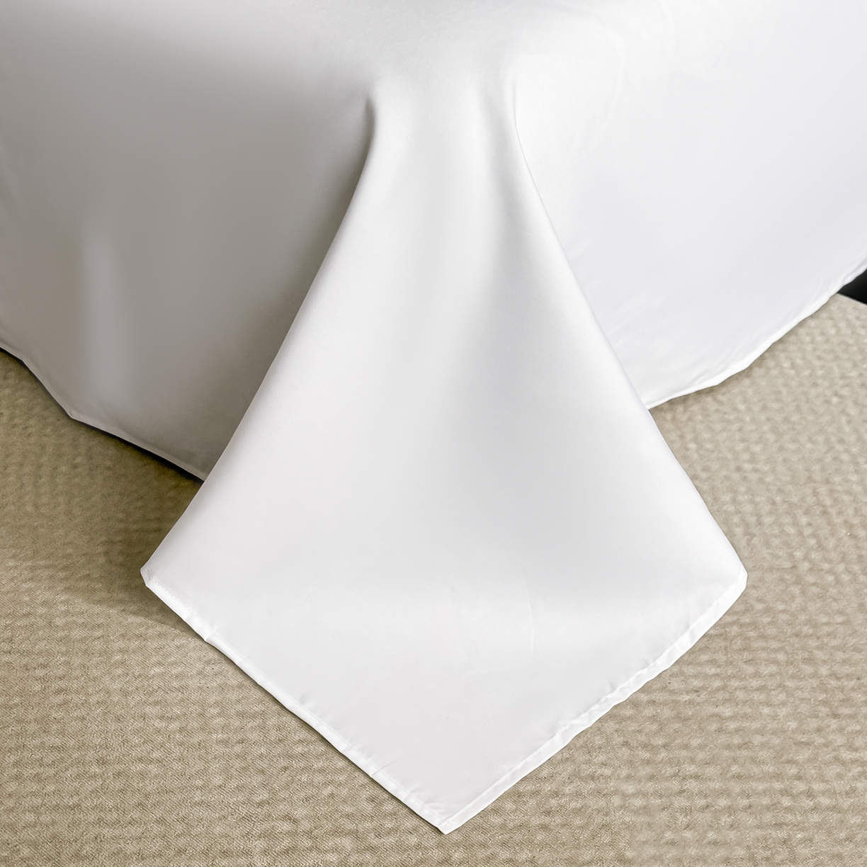 91家纺网 家纺一手货源 找家纺 梦庭帛美 2026新款酒店布草宾馆亲肤四件套 梧叶