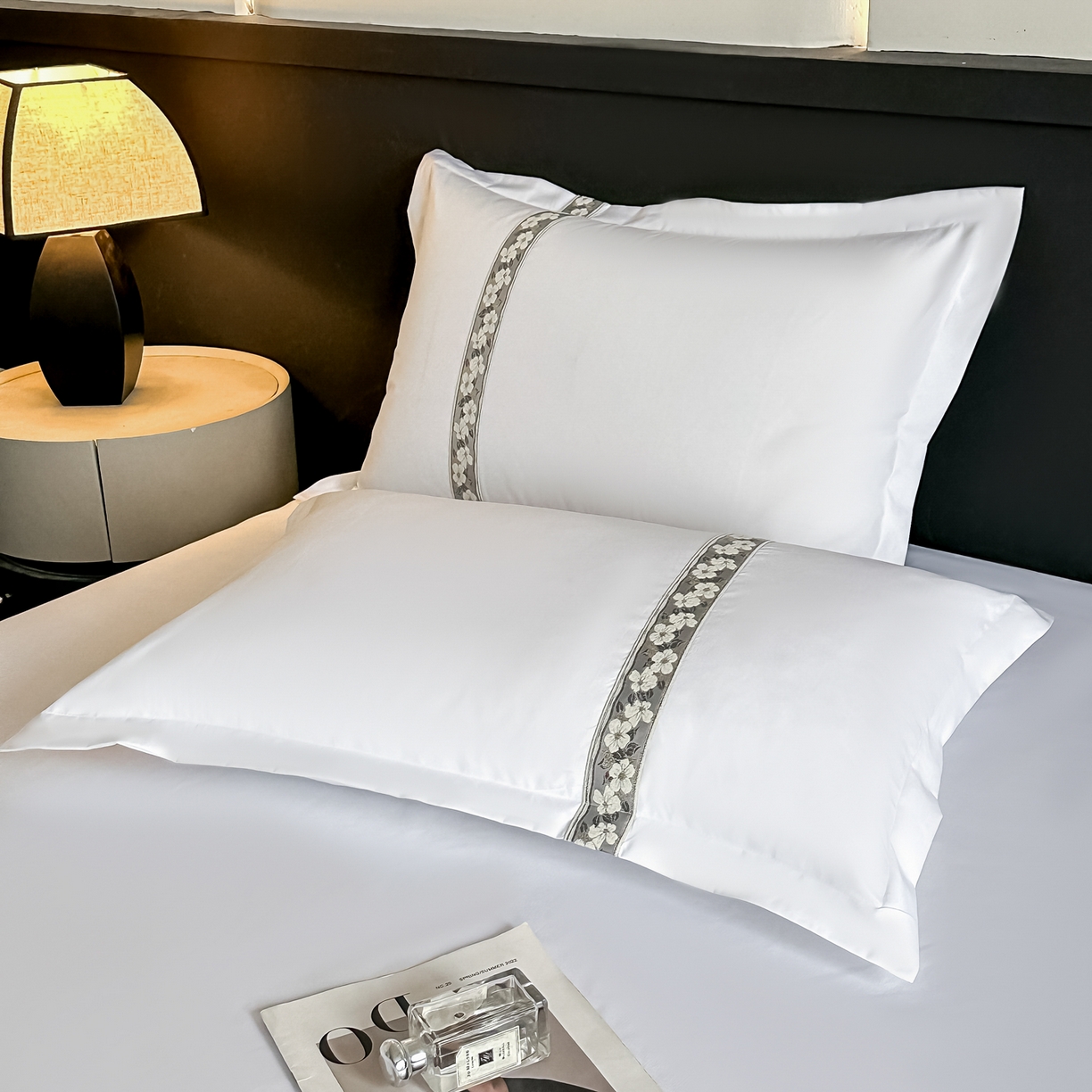 91家纺网 家纺一手货源 找家纺 梦庭帛美 2026新款酒店布草宾馆亲肤四件套 胭脂海棠