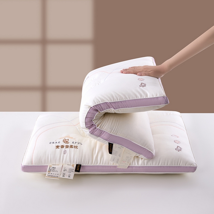 91家纺网 家纺一手货源 找家纺 （总）宇诺家纺 2026新款提花麦香蚕柔枕枕头枕芯枕皮