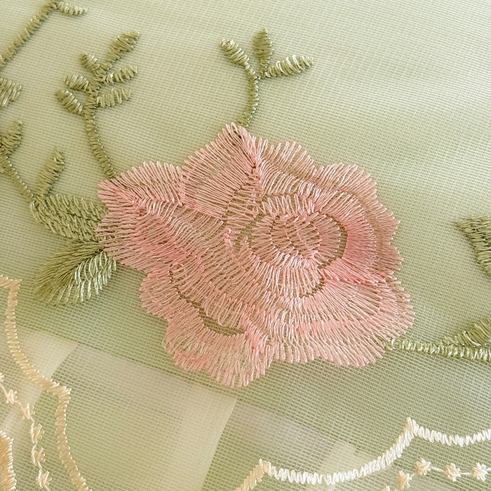 91家纺网 家纺一手货源 找家纺 漫布云家纺 2026春夏超柔水洗棉床裙款四件套-唯爱系列 唯爱-薄荷绿