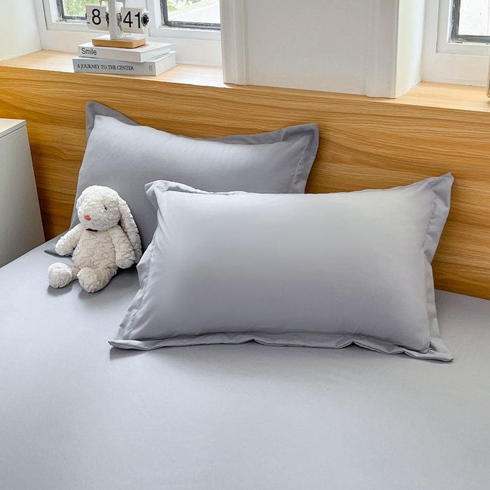 91家纺网 家纺一手货源 找家纺 默忆 2026新款针织双层纱印花糯小棉床笠 经典灰