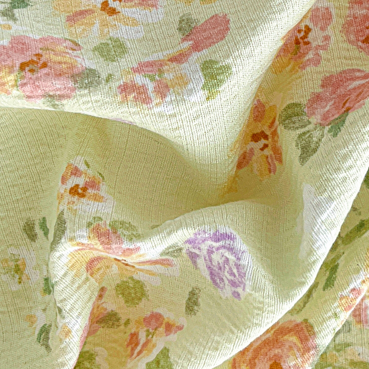 91家纺网 家纺一手货源 找家纺 仟人梦 2026新款云感双层纱印花单床笠床笠单件 半夏