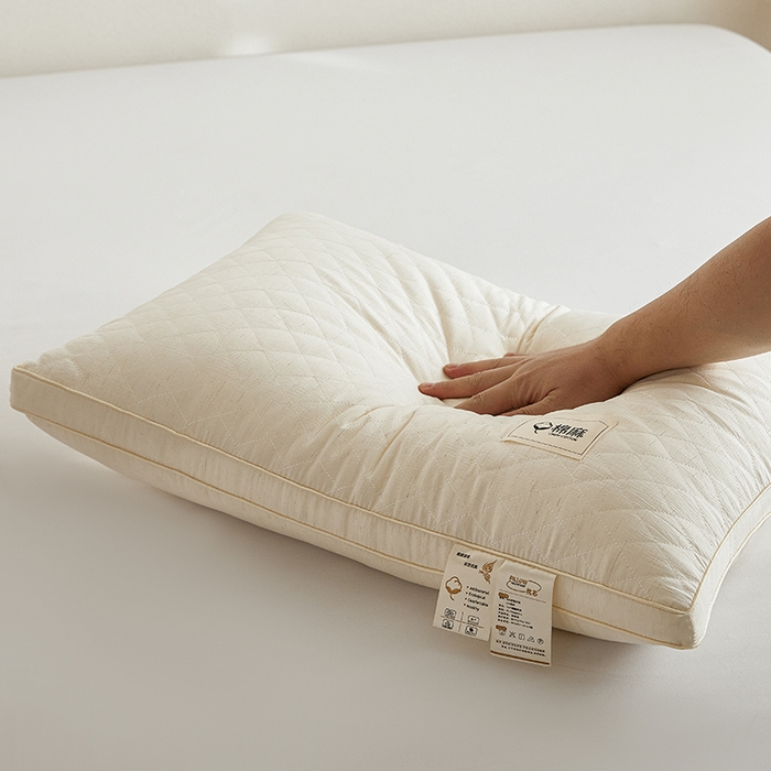 91家纺网 家纺一手货源 找家纺 宇诺家纺 2026新款棉麻枕枕皮 棉麻枕皮-白色