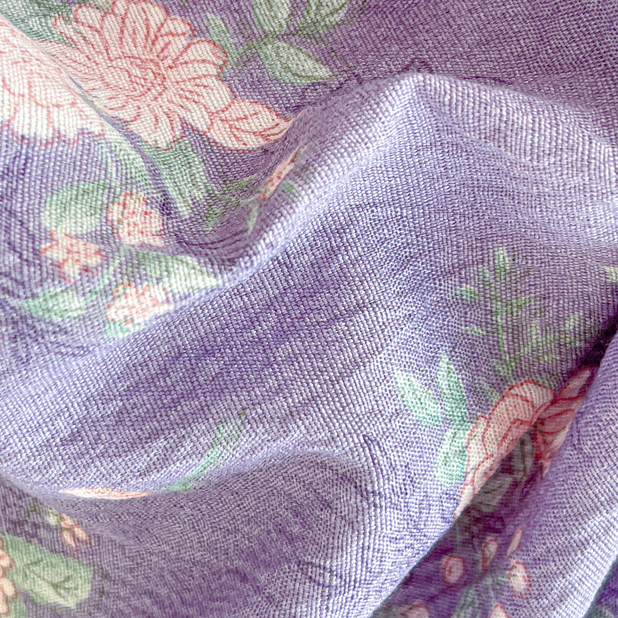 91家纺网 家纺一手货源 找家纺 仟人梦 2026新款云感双层纱印花单床笠床笠单件 豆蔻