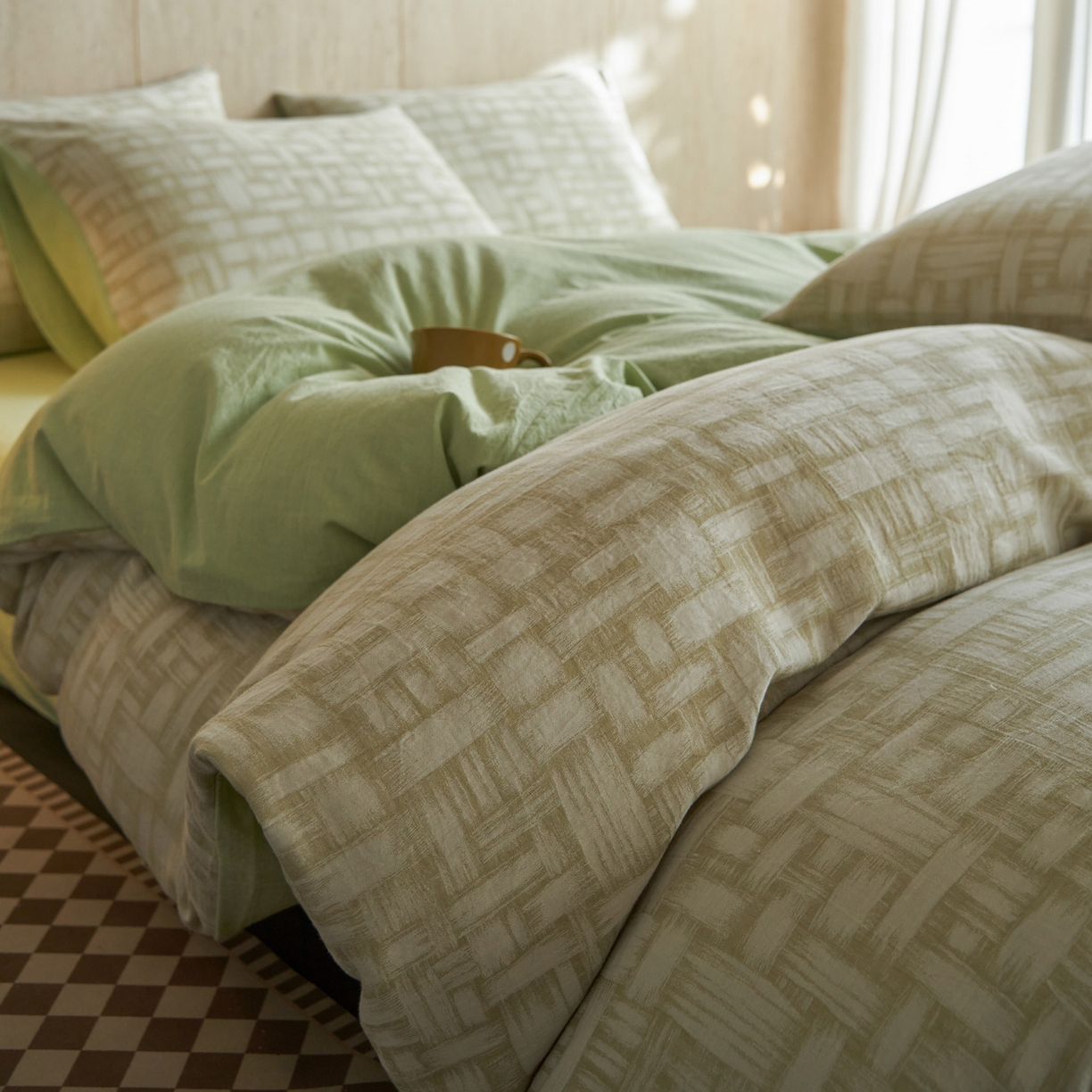 91家纺网 家纺一手货源 找家纺 （总）如一 2026新款色织提花全棉水洗棉纯棉四件套第二批