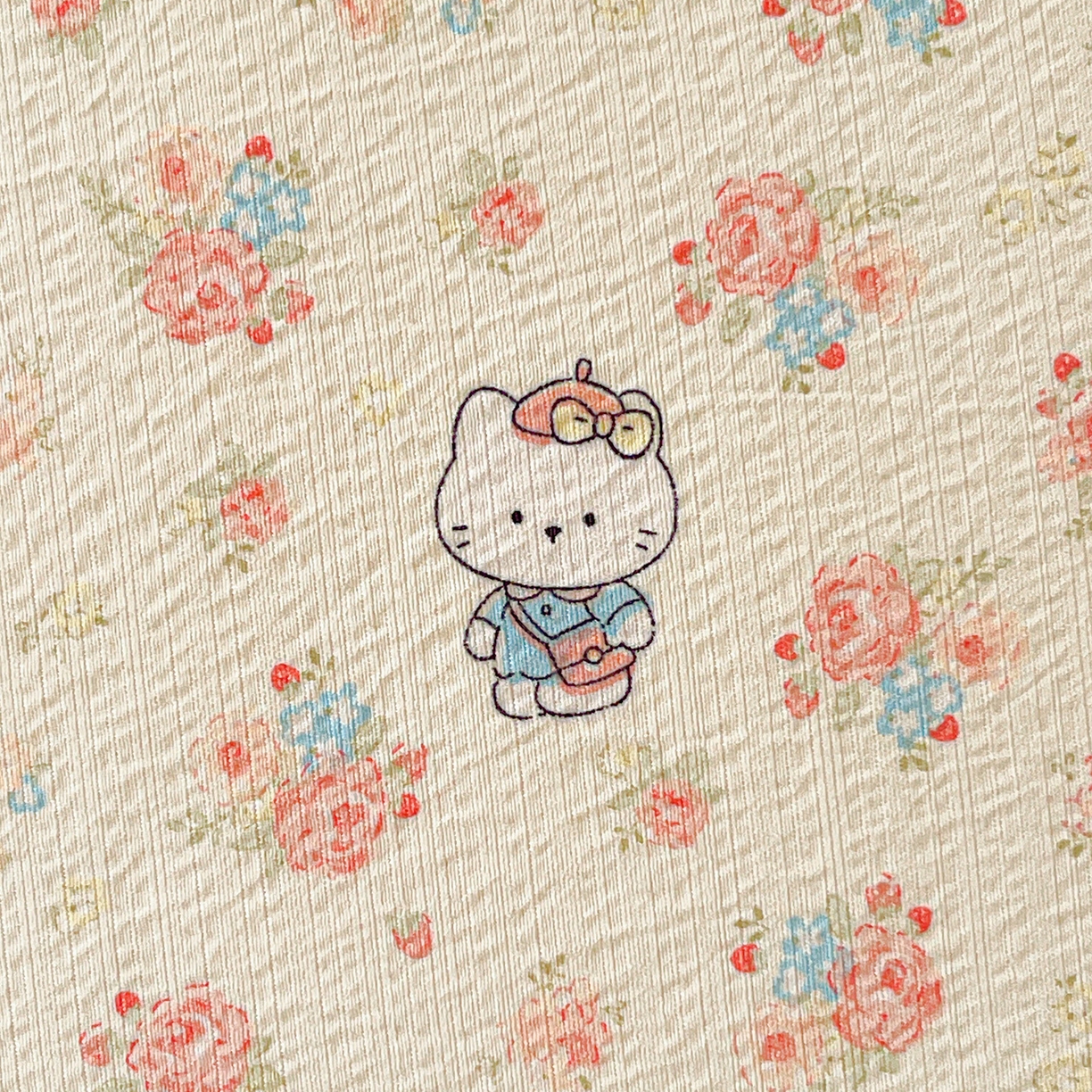 91家纺网 家纺一手货源 找家纺 仟人梦 2026新款云感双层纱印花单床笠床笠单件 凯迪猫