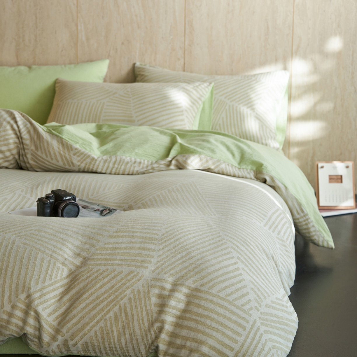 91家纺网 家纺一手货源 找家纺 如一 2026新款色织提花全棉水洗棉纯棉四件套第二批 序章-绿