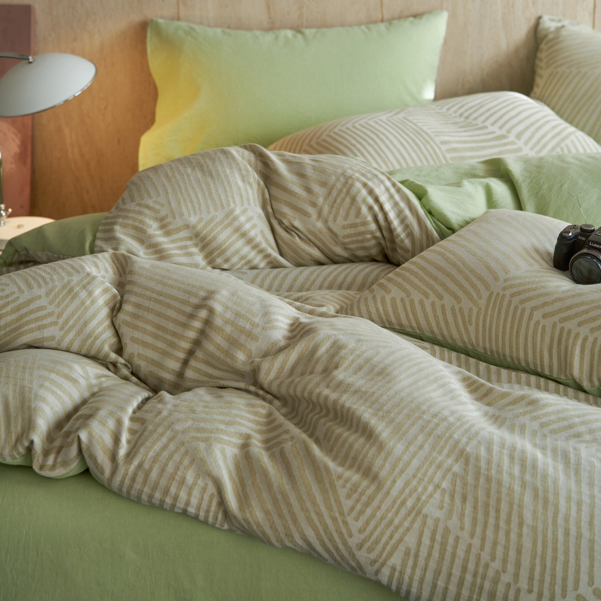 91家纺网 家纺一手货源 找家纺 如一 2026新款色织提花全棉水洗棉纯棉四件套第二批 序章-绿